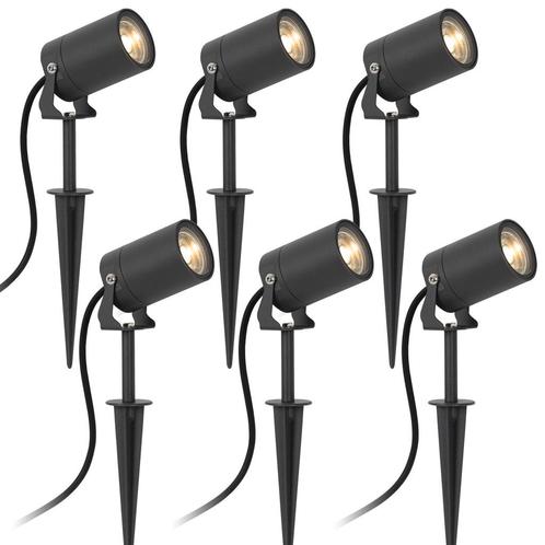 Tuinspots 6x Stark Tuinspot Antraciet Tuinverlichting, Tuin en Terras, Buitenverlichting, Minder dan 50 watt, Nieuw, Aluminium