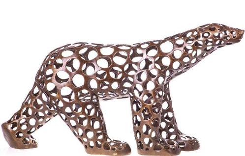 sculptuur, Abstracte ijsbeer - 85 cm - Brons, Antiek en Kunst, Kunst | Designobjecten
