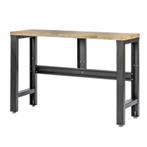 Stalen werkbank met hardhouten blad – 136 x 46 x 95 cm., Ophalen of Verzenden, Nieuw