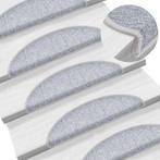 vidaXL 15 st Trapmatten 56x17x3 cm lichtgrijs, Doe-het-zelf en Bouw, Ladders en Trappen, Verzenden, Nieuw