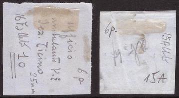 Anciens états italiens - Sardaigne 1857/1863 - annulations