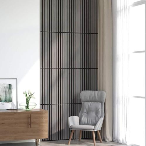 vidaXL Akoestische wandpanelen 8 st latten 60,5x60 cm, Doe-het-zelf en Bouw, Platen en Panelen, Nieuw, Verzenden
