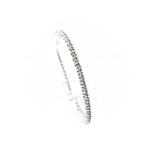 Witgouden tennis armband met diamant; 1,00 ct. | 17,5 cm, Handtassen en Accessoires, Armbanden, Gebruikt, Overige kleuren, Ophalen of Verzenden