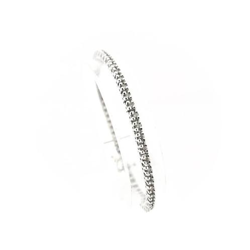 Witgouden tennis armband met diamant; 1,00 ct. | 17,5 cm, Handtassen en Accessoires, Armbanden, Overige kleuren, Gebruikt, Met edelsteen