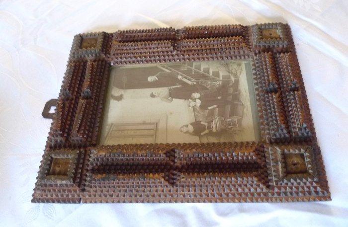 Cadre - Bois divers - rempart, Antiek en Kunst, Curiosa en Brocante