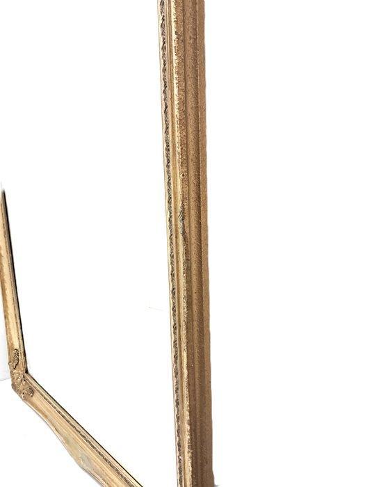 6.5 kg - Spiegel - Glas, Hout - facet geslepen 85 cm, Antiek en Kunst, Kunst | Designobjecten