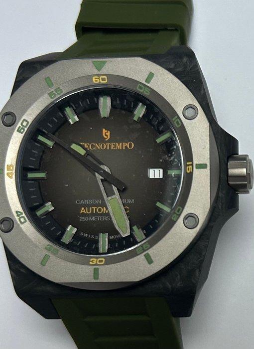 Tecnotempo - Forged Carbon & Titanium - Automatic Swiss Movt, Handtassen en Accessoires, Horloges | Heren