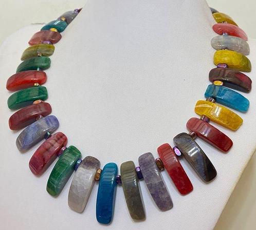 Agate Multicolor van Brazilië Natuurlijke en Hematiet, Verzamelen, Mineralen en Fossielen