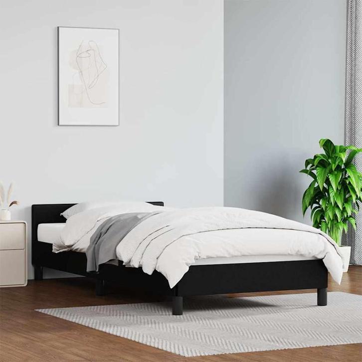 Zwart Bedframe 80x200cm | Retour Deal | 55% Korting, Huis en Inrichting, Slaapkamer | Bedden, 80 cm, 200 cm, Zwart, Nieuw, Overige materialen