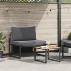 vidaXL 2-delige tuinset met enkele zetel en antraciet, Tuin en Terras, Verzenden, Nieuw, Tuinset