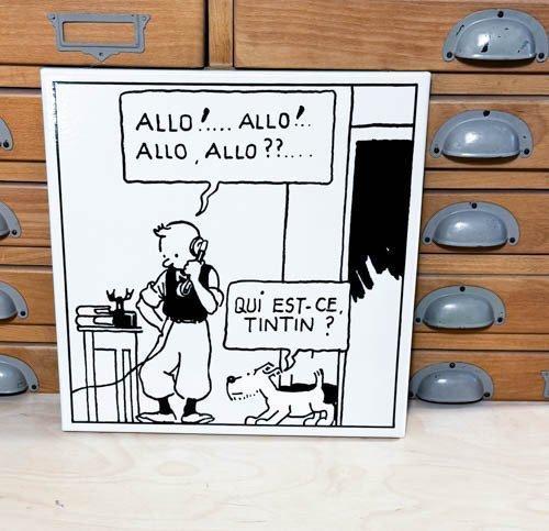 Tintin Emaillerie Belge - Tintin en Amerique - 1 Plaque, Boeken, Strips | Comics