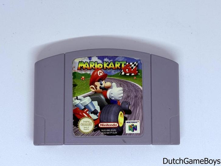 Nintendo 64 / N64 - Mario Kart 64 - EUR, Games en Spelcomputers, Games | Nintendo 64, Gebruikt, Verzenden