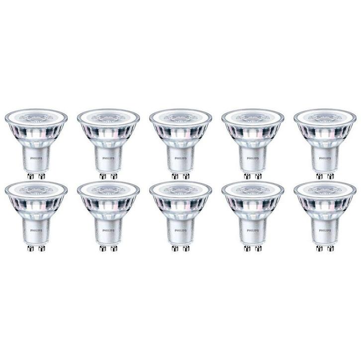 PHILIPS LED Spot 10 Pack - GU10 4.6W Natuurlijk Wit 4000K |, Huis en Inrichting, Lampen | Spots, Nieuw, Verzenden