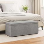 vidaXL Kruk Lichtgrijs 101 x 41 x 40 cm Velvet en, Huis en Inrichting, Barkrukken, Verzenden, Nieuw