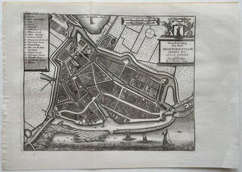 Pays-Bas - Monnikendam; I. Tirion, naar A. v.d. Gronden -, Boeken, Atlassen en Landkaarten