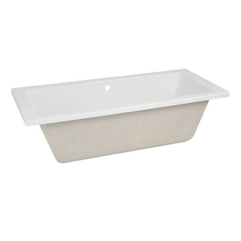 BWS Inbouw Ligbad | DUO | Saturnus | 180x80x49cm | Acryl Wit, Doe-het-zelf en Bouw, Sanitair, Bad, Nieuw, Ophalen of Verzenden