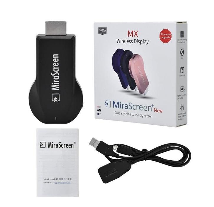 Mirascreen smart tv mediaspeler (google chromecast apple tv, Audio, Tv en Foto, Mediaspelers, Nieuw, Verzenden