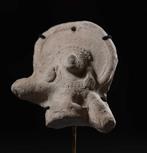 Pre-Columbiaans Terracotta sculptuur met Spaanse, Antiquités & Art
