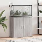 vidaXL Aquariumstandaard 81x36x73 cm bewerkt hout grijs, Dieren en Toebehoren, Vissen | Aquaria en Toebehoren, Verzenden, Nieuw