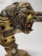 Figurine - Beeld SteamPunk Gorilla op Tank 31 cm, hoog, Antiek en Kunst
