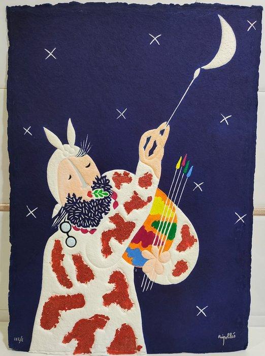 Juan García Ripollés (1932) - Pintando la luna -, Antiek en Kunst, Antiek | Overige Antiek