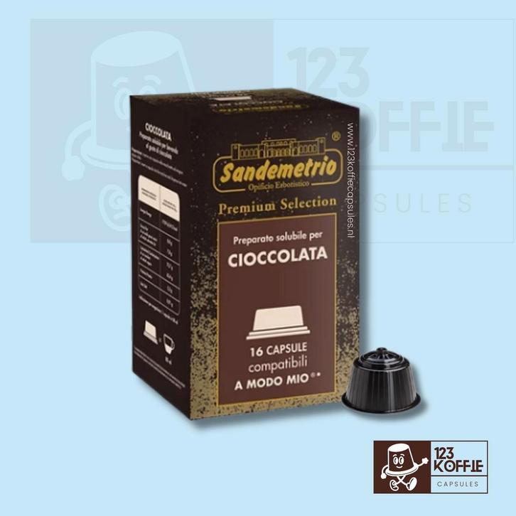 Chocolade koffie capsules A Modo Mio 16 stuks Sandemetrio, Electroménager, Accessoires de machine à café, Envoi