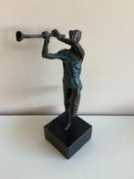 onbekend - Sculpture, Trompettist - 26 cm - Bronze, Marbre, Antiquités & Art