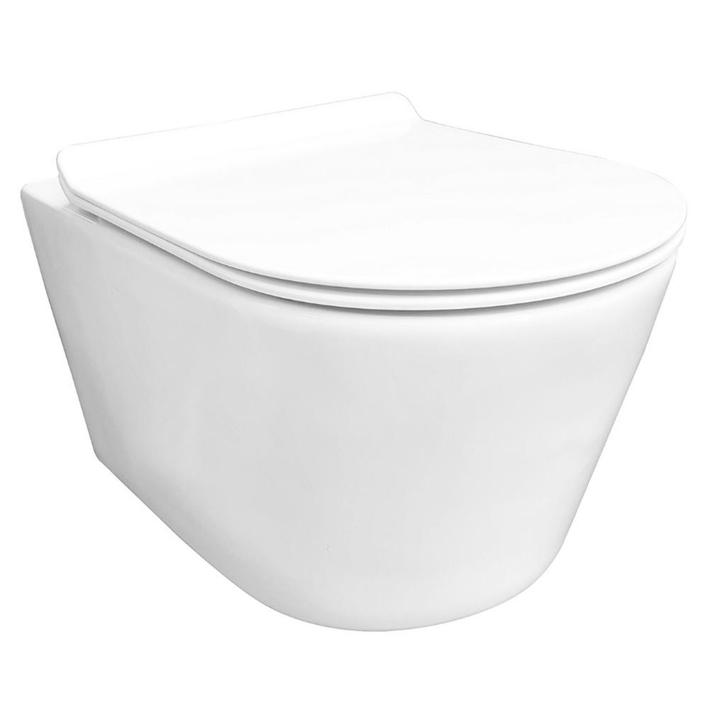 Rimless Wandcloset Wiesbaden Sity Met Toiletzitting, Doe-het-zelf en Bouw, Sanitair, Overige typen, Nieuw, Ophalen of Verzenden