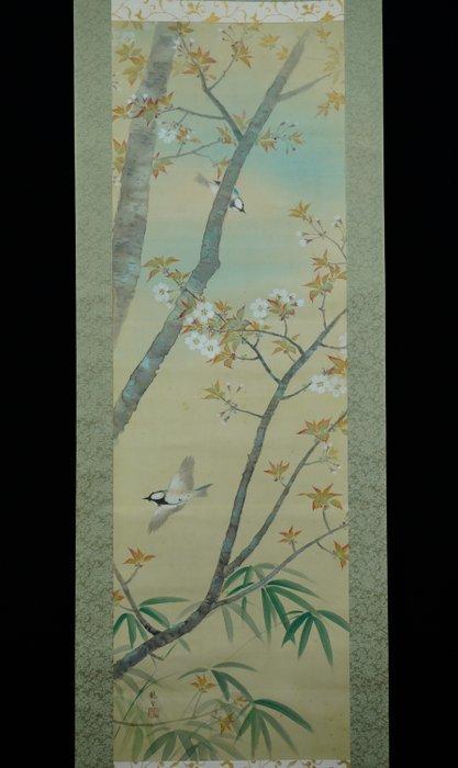 Absolute Auction – Japanese Hanging Scroll – Spring Blossoms, Antiek en Kunst, Antiek | Overige Antiek