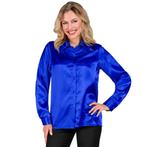 Disco 70S Blouse Blauw, Kleding | Dames, Verzenden, Nieuw
