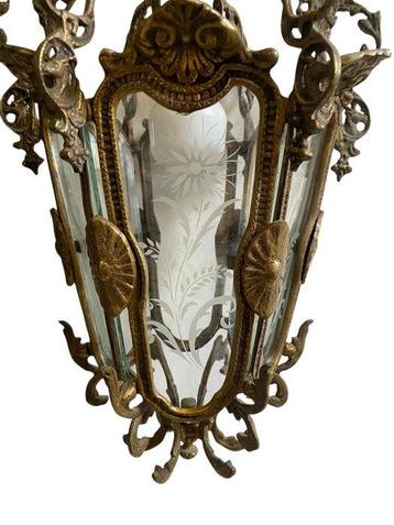 Plafondlamp - Glas, Messing