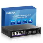 Nicgiga - 6 poort 4xRJ45 2xSFP - ethernet switch / netwerk, Bricolage & Construction, Électricité & Câbles, Verzenden