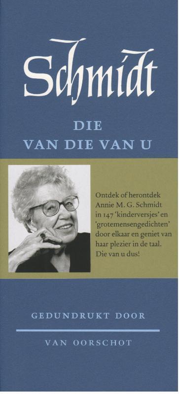 Die van die van u 9789028260429 Annie M.G. Schmidt, Boeken, Gedichten en Poëzie, Gelezen, Verzenden