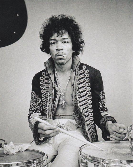 Jim Marshall (attribuée à) - Jimi Hendrix Monterrey 1967, Antiek en Kunst, Kunst | Designobjecten