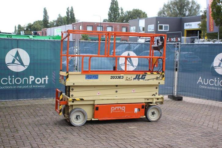 Veiling: Schaarlift JLG 2033E3 Elektrisch 8.1m 2002, Zakelijke goederen, Machines en Bouw | Liften, Steigers en Ladders, Ophalen