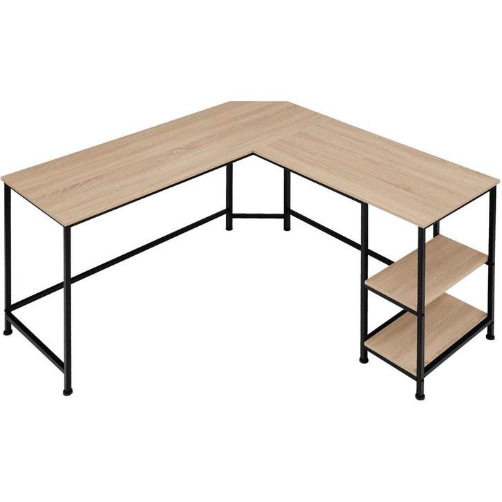 tectake Bureau Hamilton 138x138x75,5cm - Industrieel licht h, Huis en Inrichting, Bureaus, Verzenden