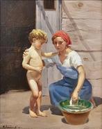 Mario Fenocchio (XIX) - Maternità, Antiek en Kunst
