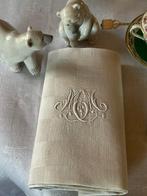 4 serviettes en lin damassé du début du XXe siècle avec les, Antiek en Kunst, Antiek | Tapijten, Tafelkleden en Textiel