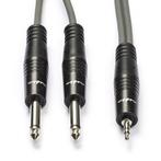 6.35 mm jack naar 3.5 mm jack kabel | Nedis | 5 meter, Verzenden, Nieuw