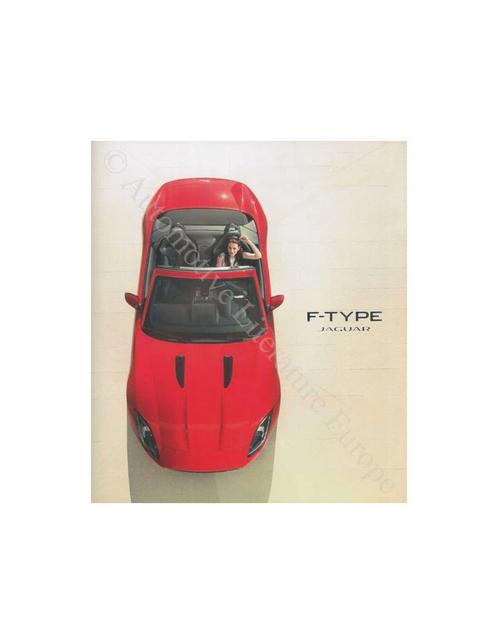 2013 JAGUAR F TYPE MEDIA BROCHURE ENGELS, Boeken, Auto's | Folders en Tijdschriften, Ophalen of Verzenden