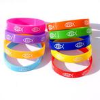 Silicone Jezus Ichthus Armband, Verzamelen, Verzenden, Nieuw