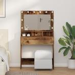 vidaXL Make-up Tafeltje met LED Verlichting - Vintage Stijl,, Huis en Inrichting, Tafels | Kaptafels, Verzenden, Nieuw