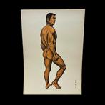 Staande man - Lithografie Mishima G gash Wakamono