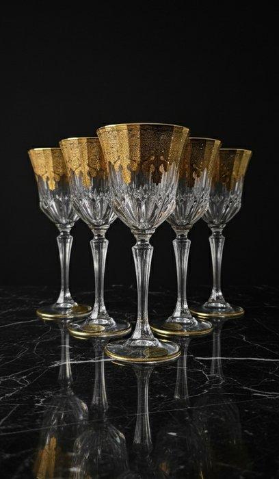 Italian artisan production - Wijnglas (6) - 24K goud, Antiek en Kunst, Antiek | Meubels | Tafels