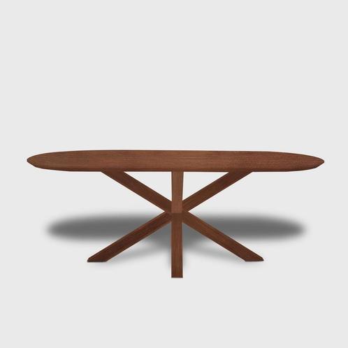 Tafel Plat Ovaal eikenhout - Matrix hout - Toscane 102, Huis en Inrichting, Tafels | Eettafels