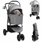 vidaXL Opvouwbare Huisdier Kinderwagen Grijs 78 x 54 x 101, Dieren en Toebehoren, Verzenden, Nieuw