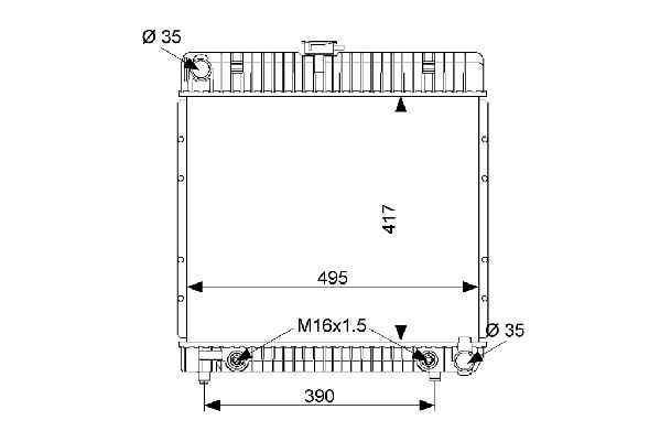 Radiateur 280se | Mercedes w126, Auto-onderdelen, Overige Auto-onderdelen, Ophalen of Verzenden