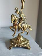 bronce - Kandelaber (2) - Verguld brons - Bronzen kandelaars, Antiek en Kunst