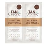 TanOrganic Self Tan Eco Towel 2pcs (Tanning Mitt), Handtassen en Accessoires, Nieuw, Verzenden