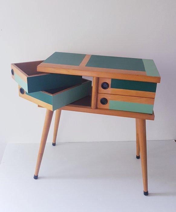 Bijzettafel - Ash - Vier draaibare laden, Antiek en Kunst, Kunst | Designobjecten